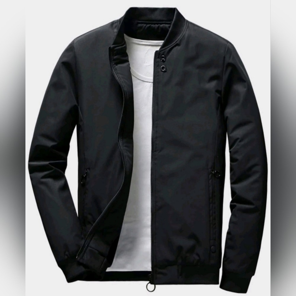 Men's Black Bomber Jacket
